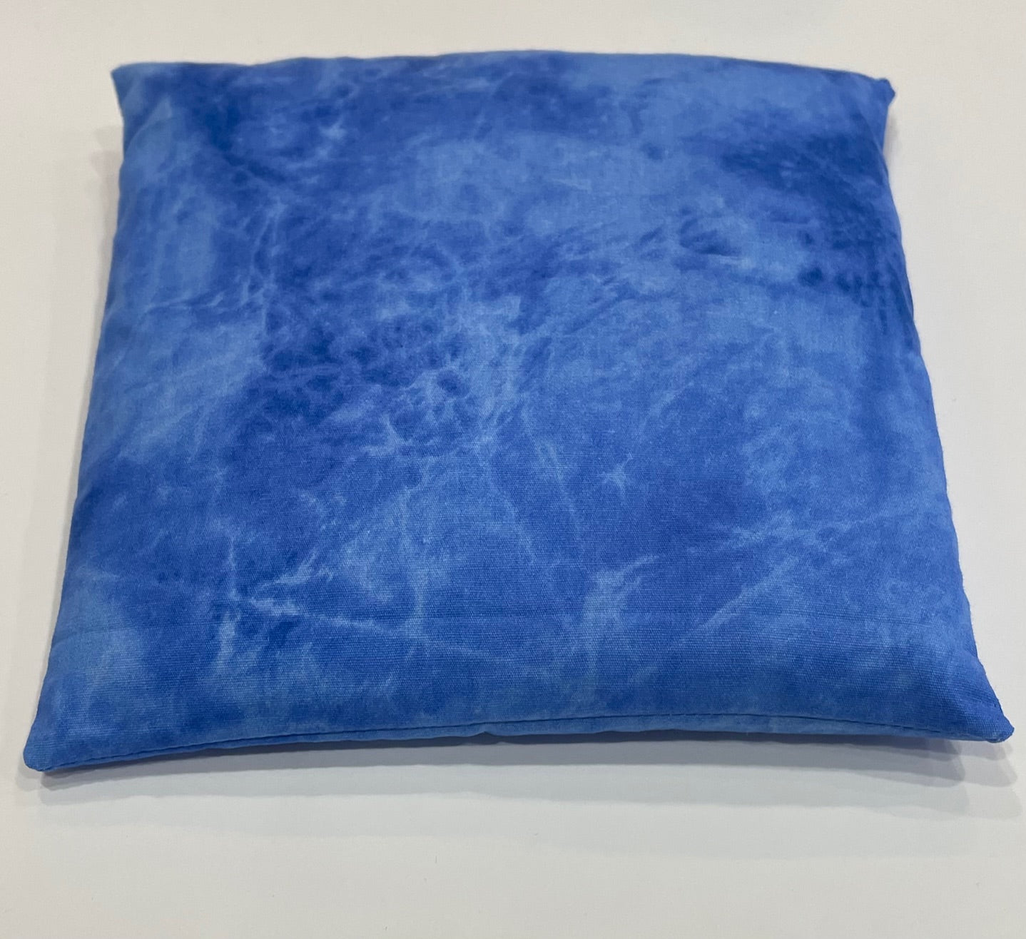 Blue with a Light Blue Tie Dye Pattern Medium Square 7 x 7 Heating Pad