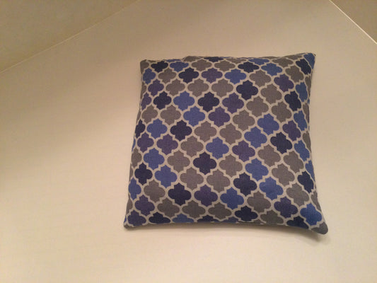 Blue Moroccan Print Small Square 5 x 5 Heating Pad