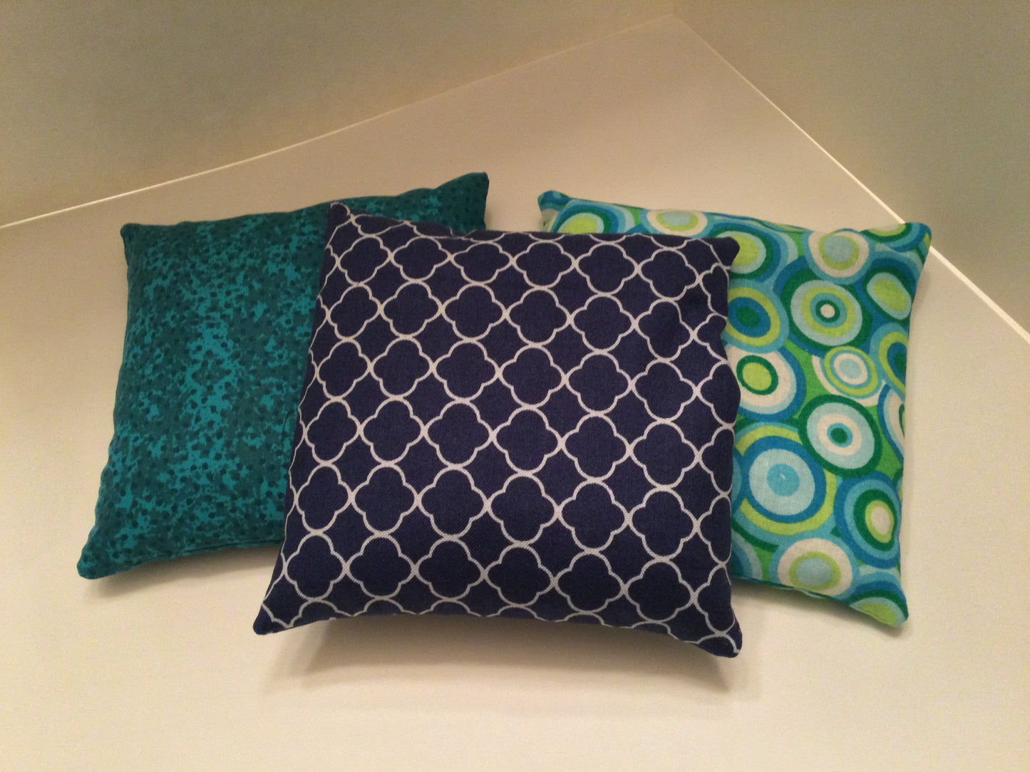 Blue with Moroccan Print Small Square 5 x 5 Heating Pad