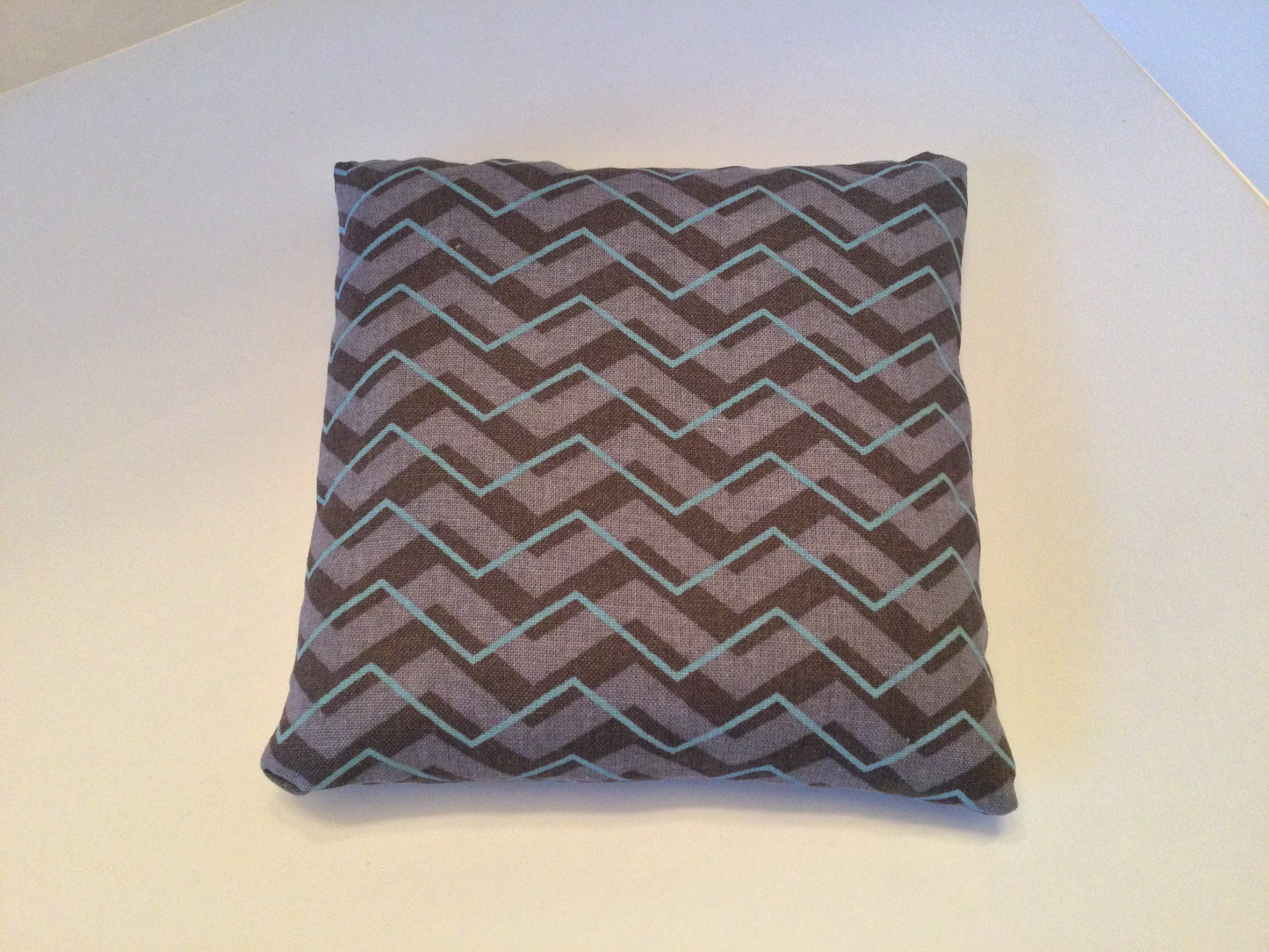 Grey Chevron Small Square 5 x 5 Heating Pad