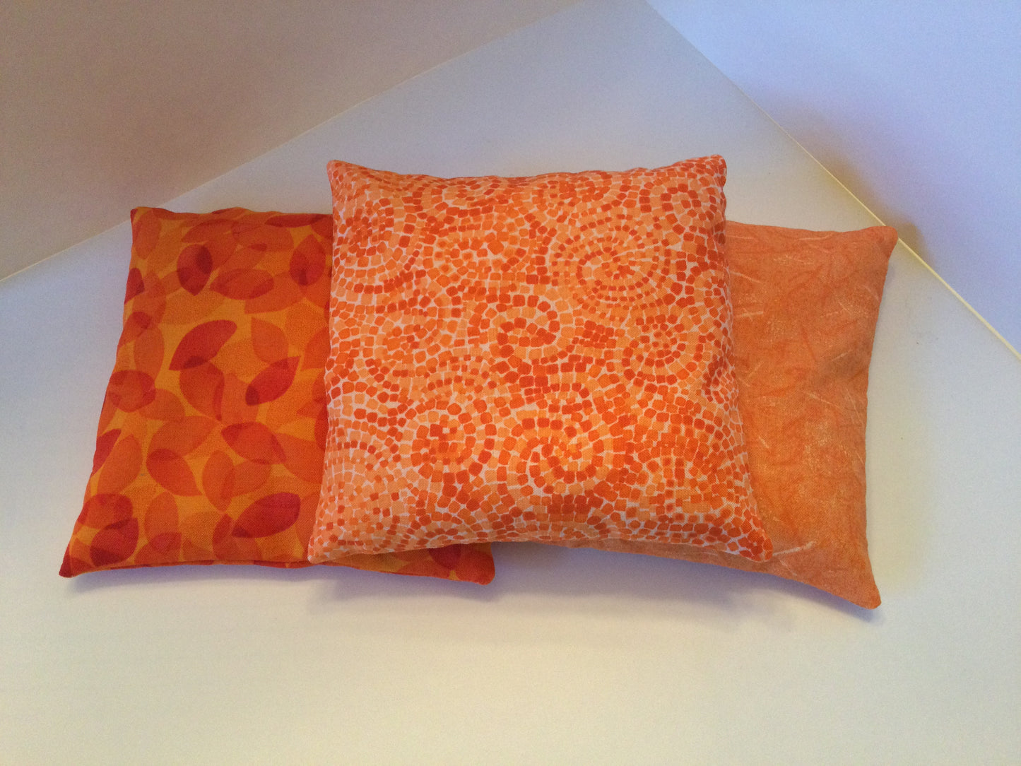 Orange Mosaic Small Square 5 x 5 Heating Pad