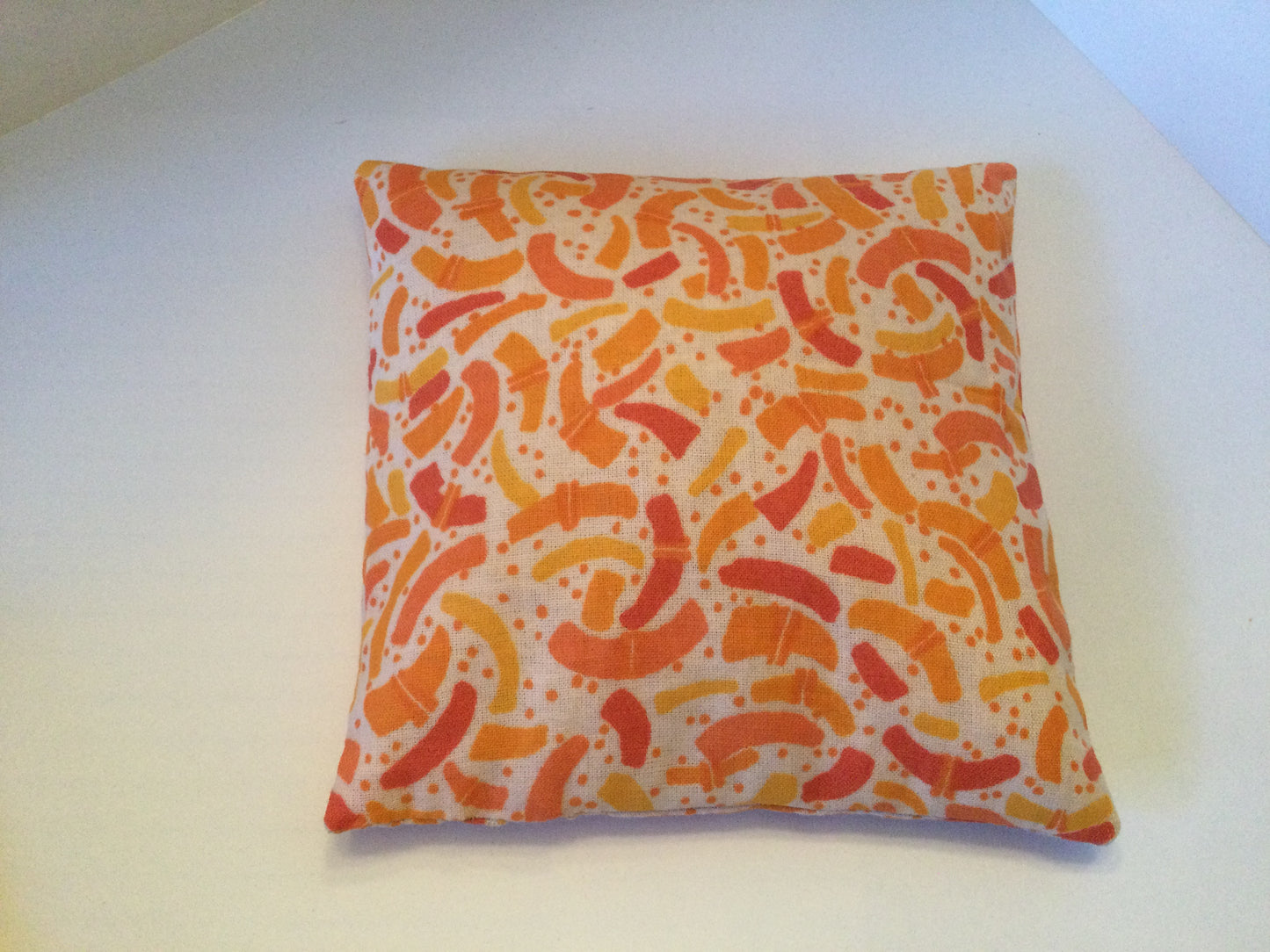 Orange Confetti Small Square 5 x 5 Heating Pad