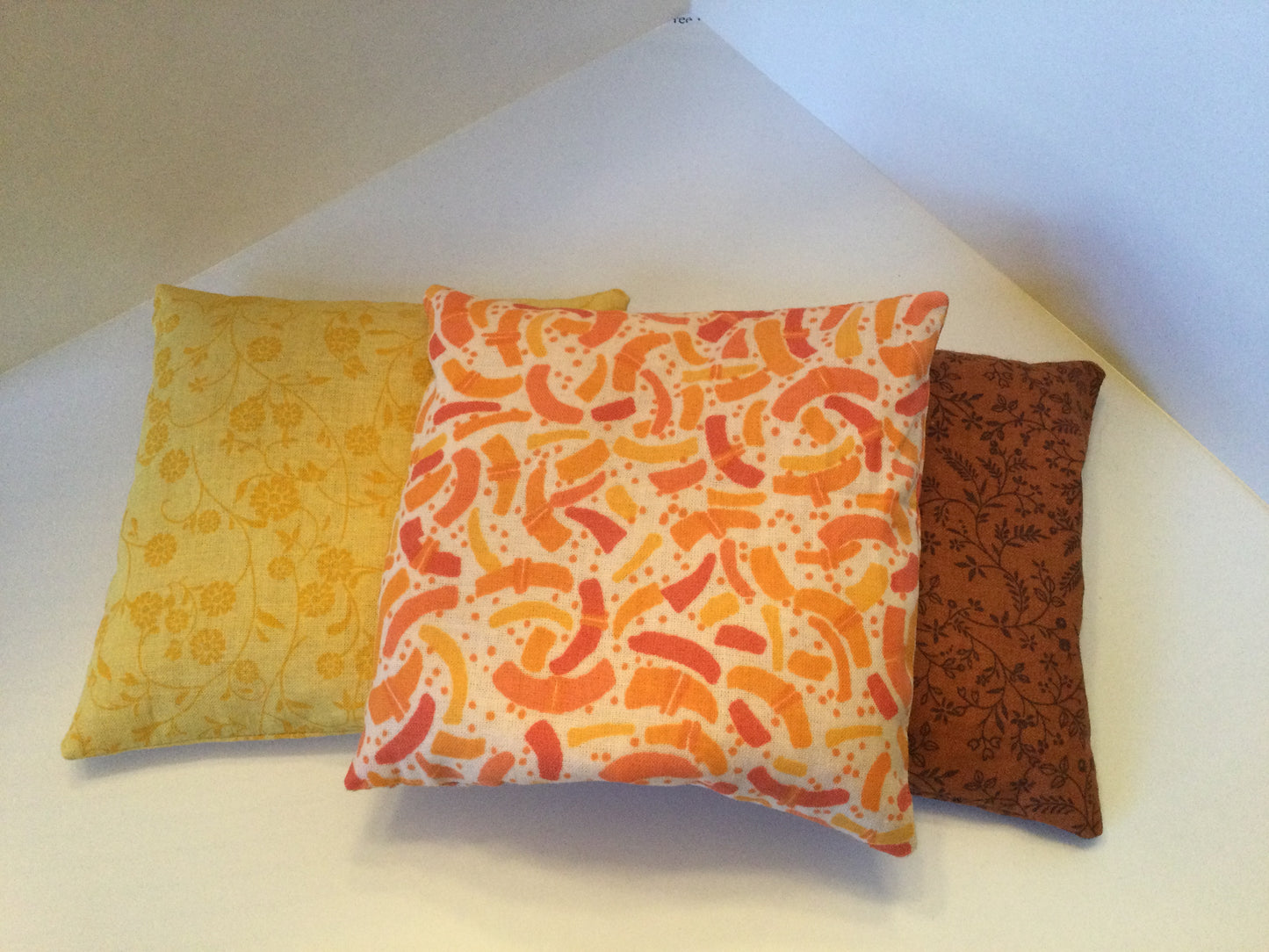 Orange Confetti Small Square 5 x 5 Heating Pad