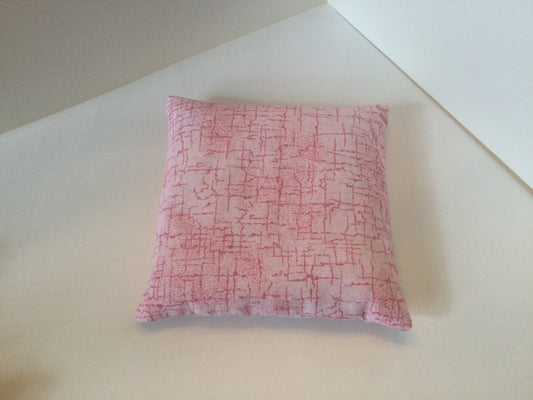 Pink Cracked Lines Small Square 5 x 5 Heating Pad