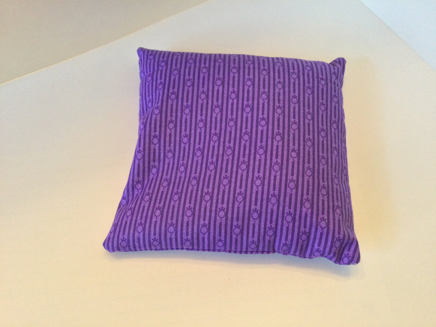 Purple Lines Small Square 5 x 5 Heating Pad