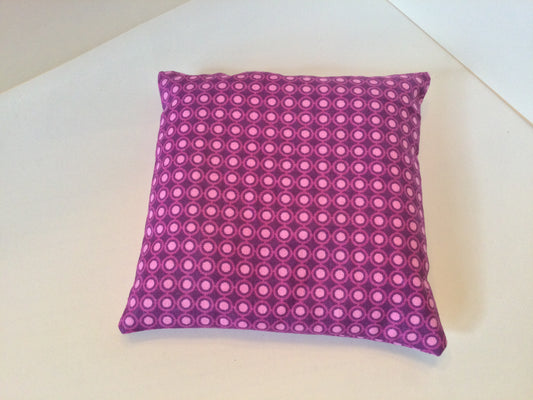 Purple Dot Small Square 5 x 5 Heating Pad