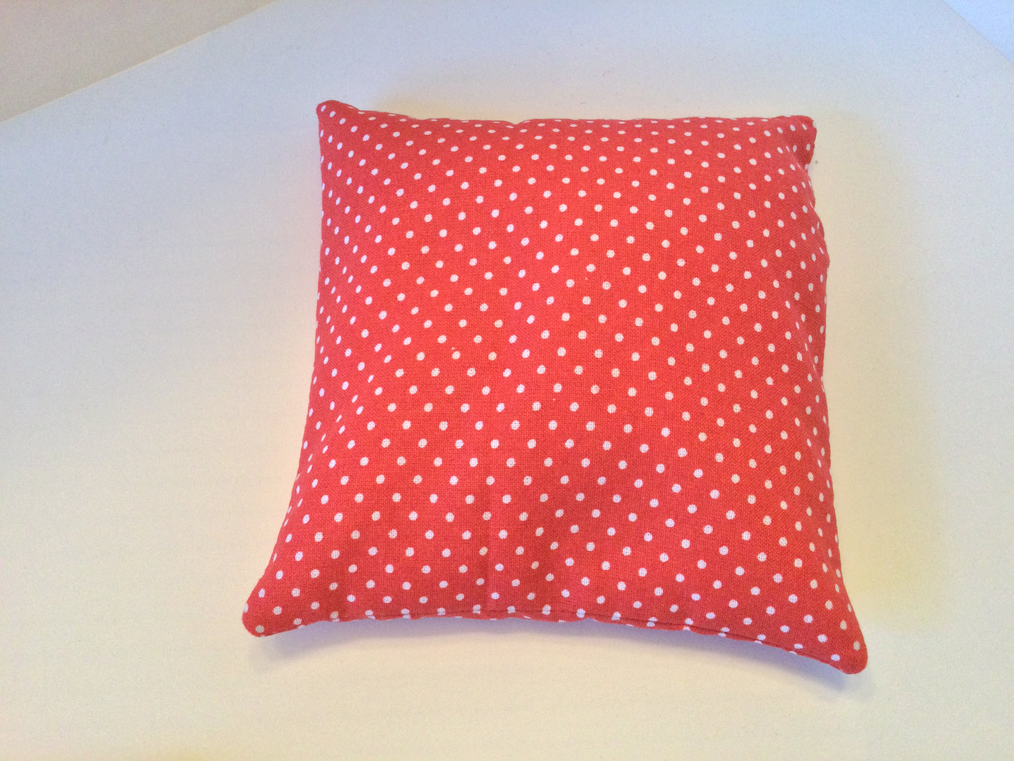 Red with White Polka Dots Small Square 5 x 5 Heating Pad